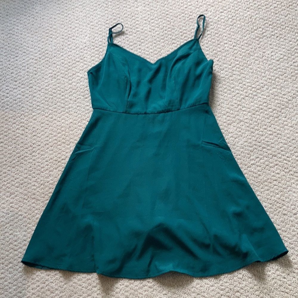 LuLus Green Dress - Picture 7 of 11